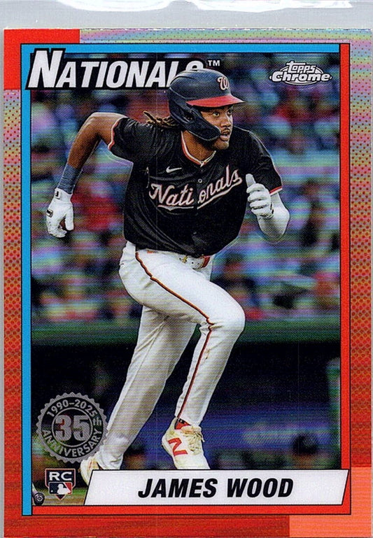 2025 Topps Chrome JAMES WOOD #90CB-15 Nationals