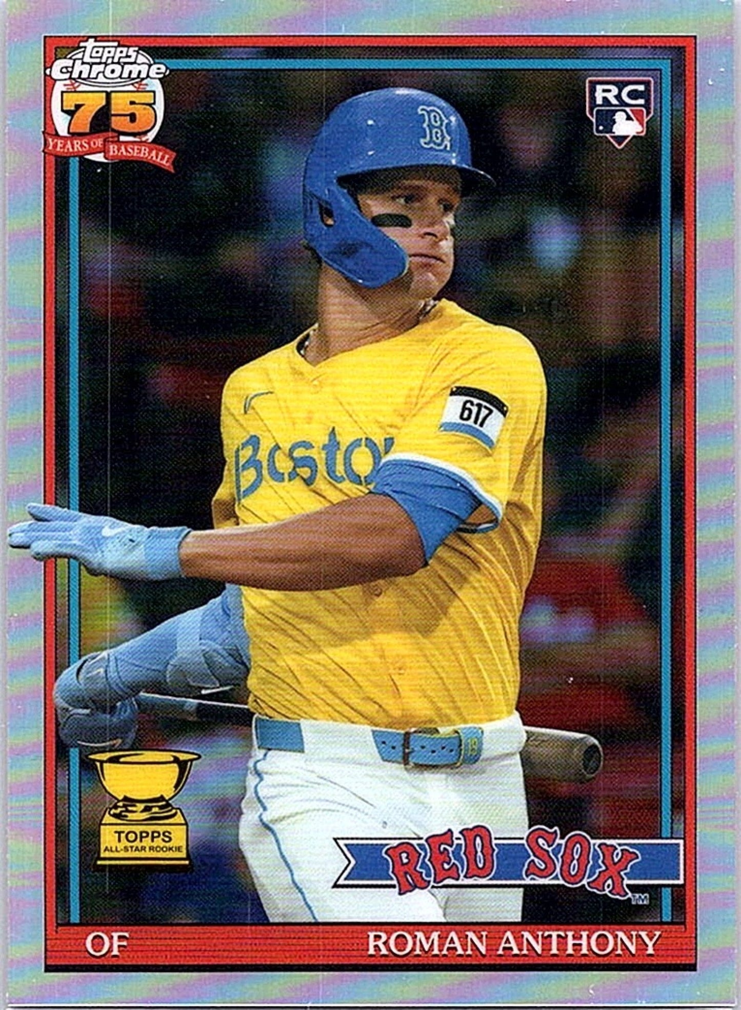 2026 Topps Chrome ROMAN ANTHONY #91CB-19 RC Red Sox