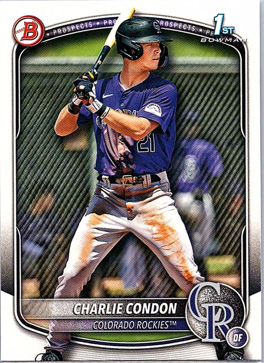 2025 Bowman CHARLIE CONDON #BP-75 1st Prospect Rockies