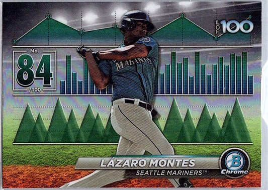 2024 Bowman LAZARO MONTES #BTP-84 Mariners 1st Prospect Baseball RC Card
