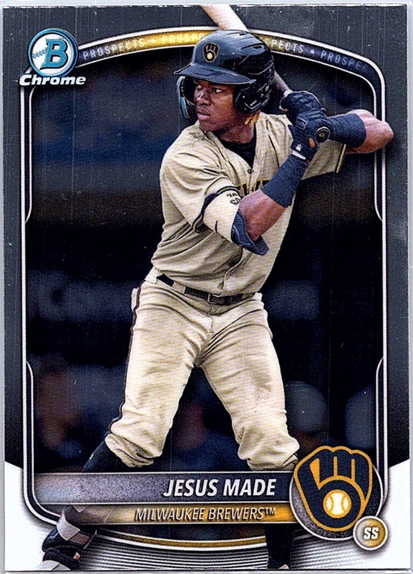 2025 Bowman Chrome JESUS MADE #BCP-245 Brewers 1st Prospect Baseball RC