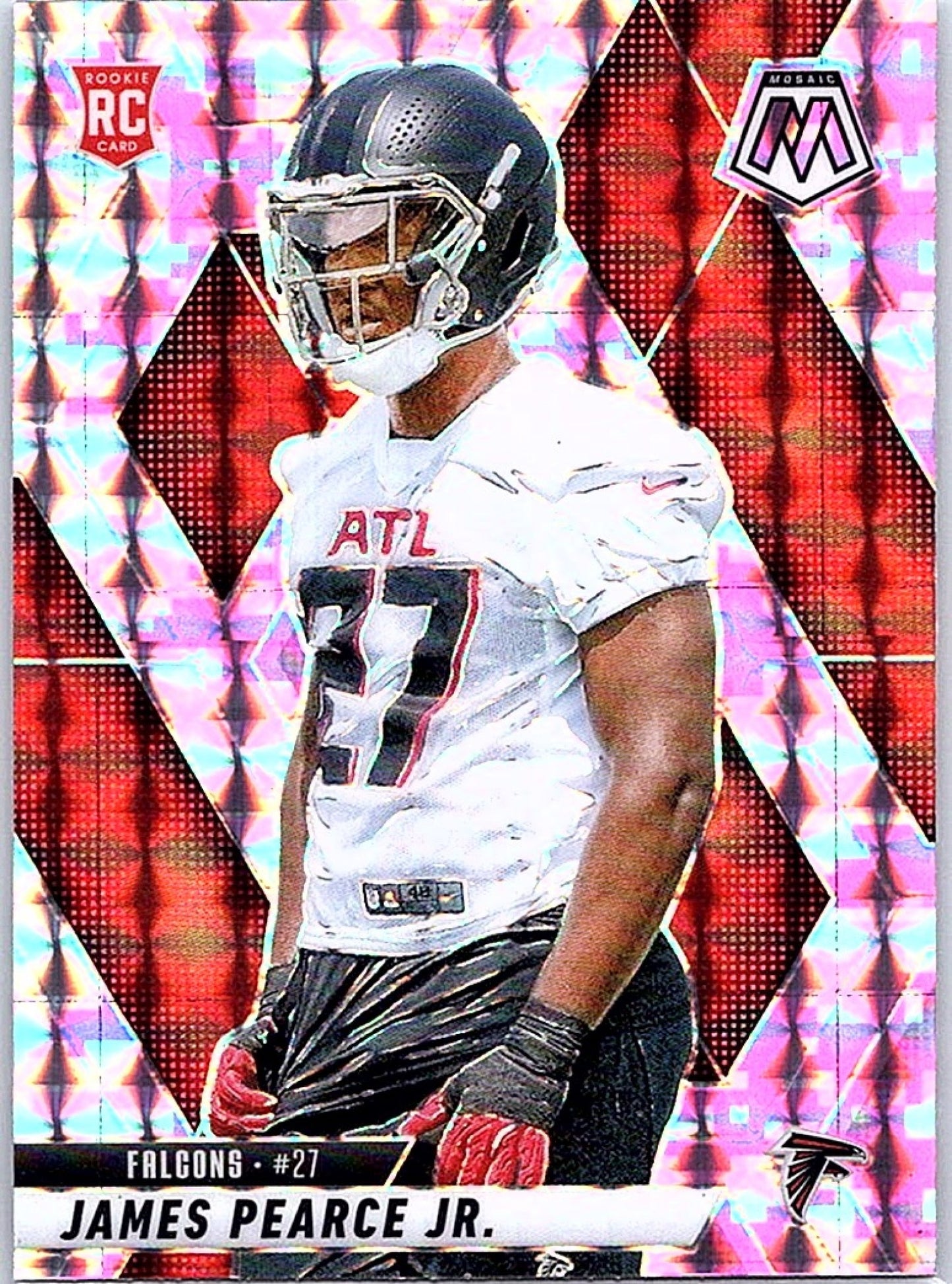 2025 Panini Mosaic JAMES PEARCE JR. #357 Rookies Camo Pink Prizm RC Falcons