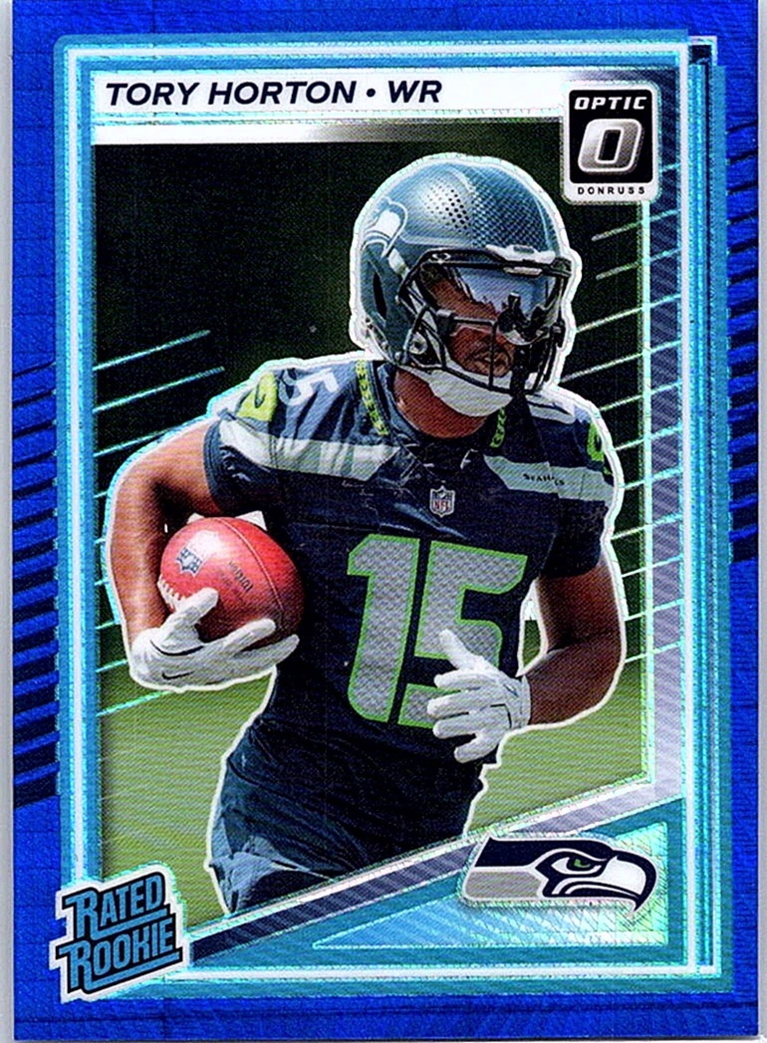 2025 Panini Donruss Optic Tory Horton #295 Blue Hyper Prizm Rated Rookie