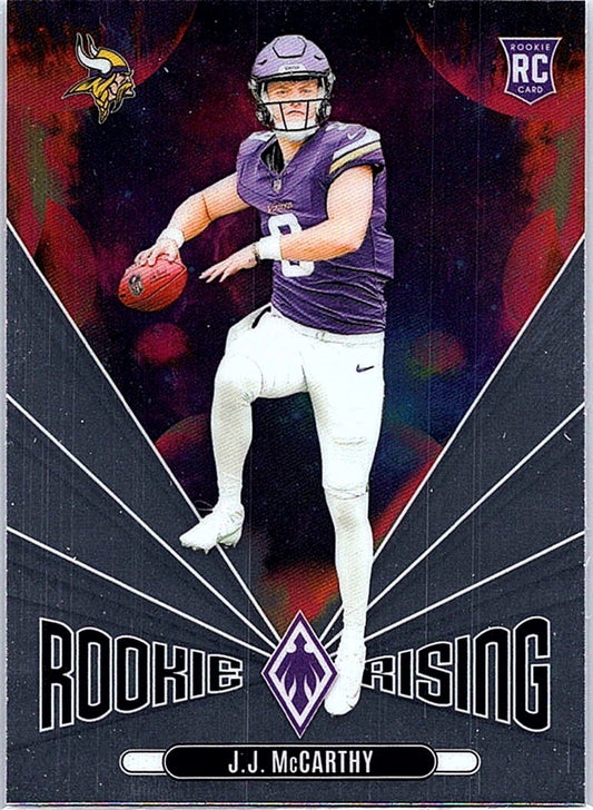 2024 Panini Phoenix J.J. MCCARTHY #RR-JMY Rookie Rising RC Vikings