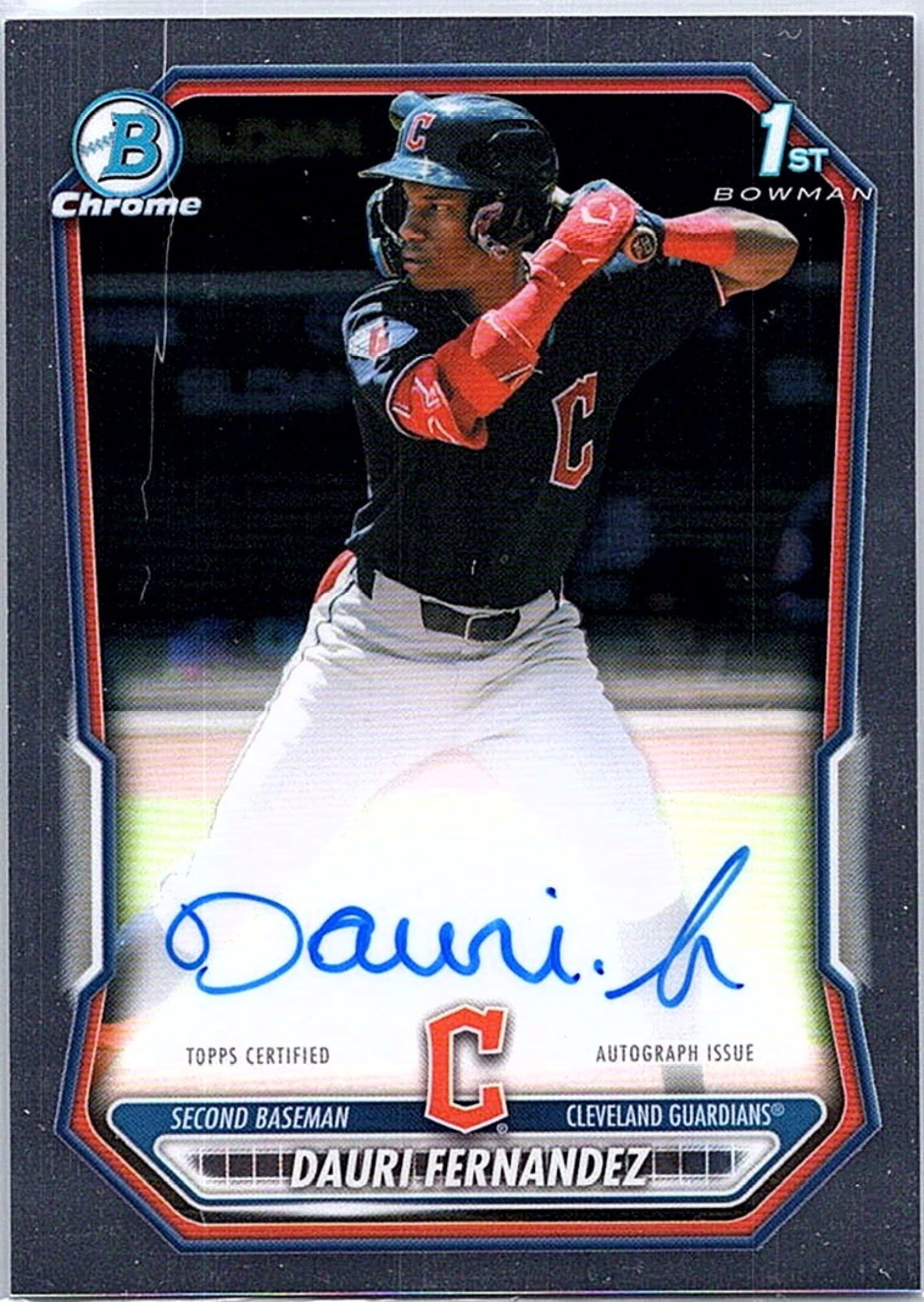 2026 Bowman DAURI FERNANDEZ #CPA-DF 1st Prospect Auto Guardians Baseball RC