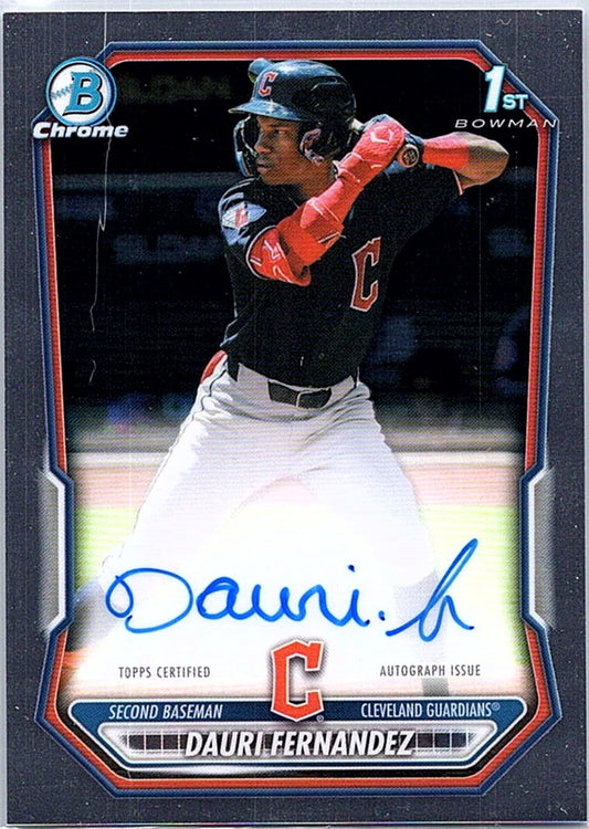 2026 Bowman DAURI FERNANDEZ #CPA-DF 1st Prospect Auto Guardians Baseball RC