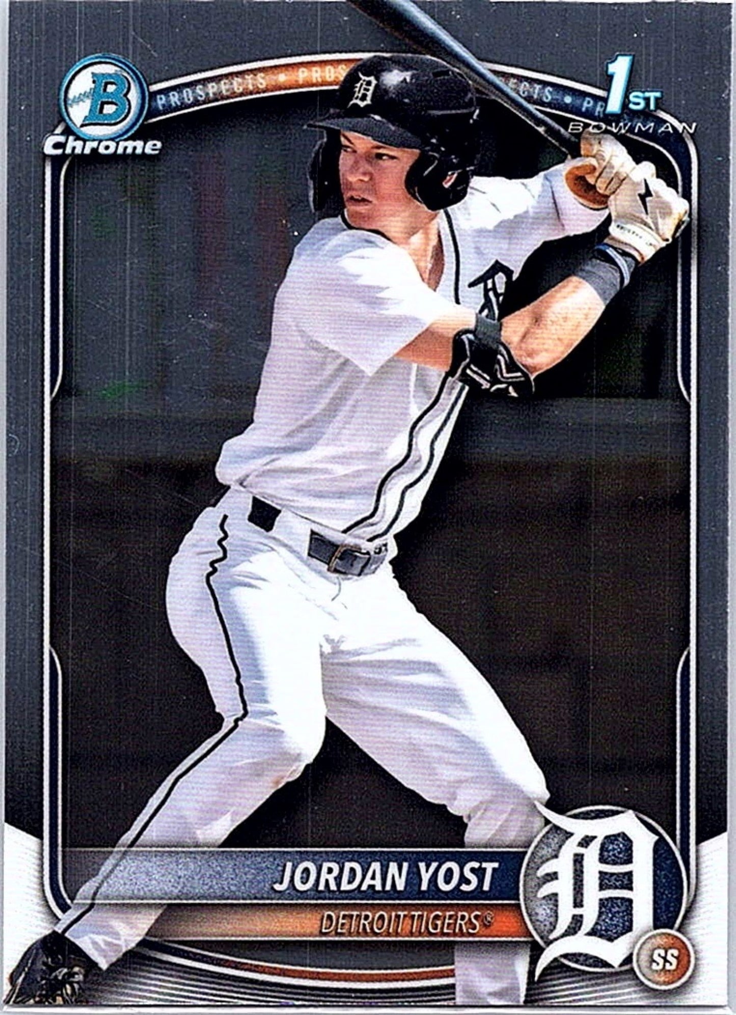 2025 Bowman Draft JORDAN YOST #BDC-162 1st Prospect Tigers Baseball RC Card