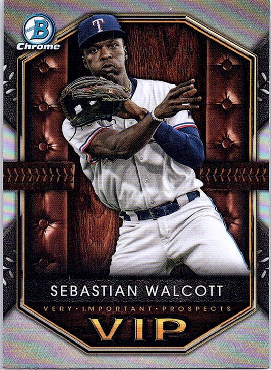2025 Bowman SEBASTIAN WALCOTT #VIP-3 Rangers