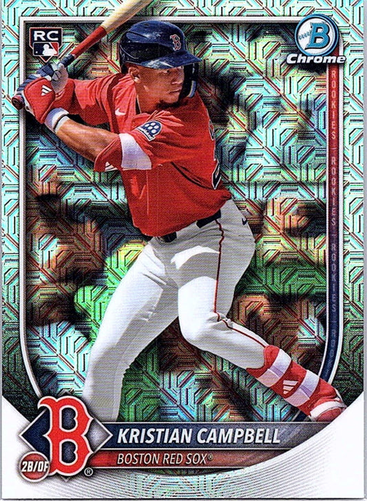 2025 Bowman Chrome Mega Box KRISTIAN CAMPBELL #58 Mojo Refractor RC Red Sox