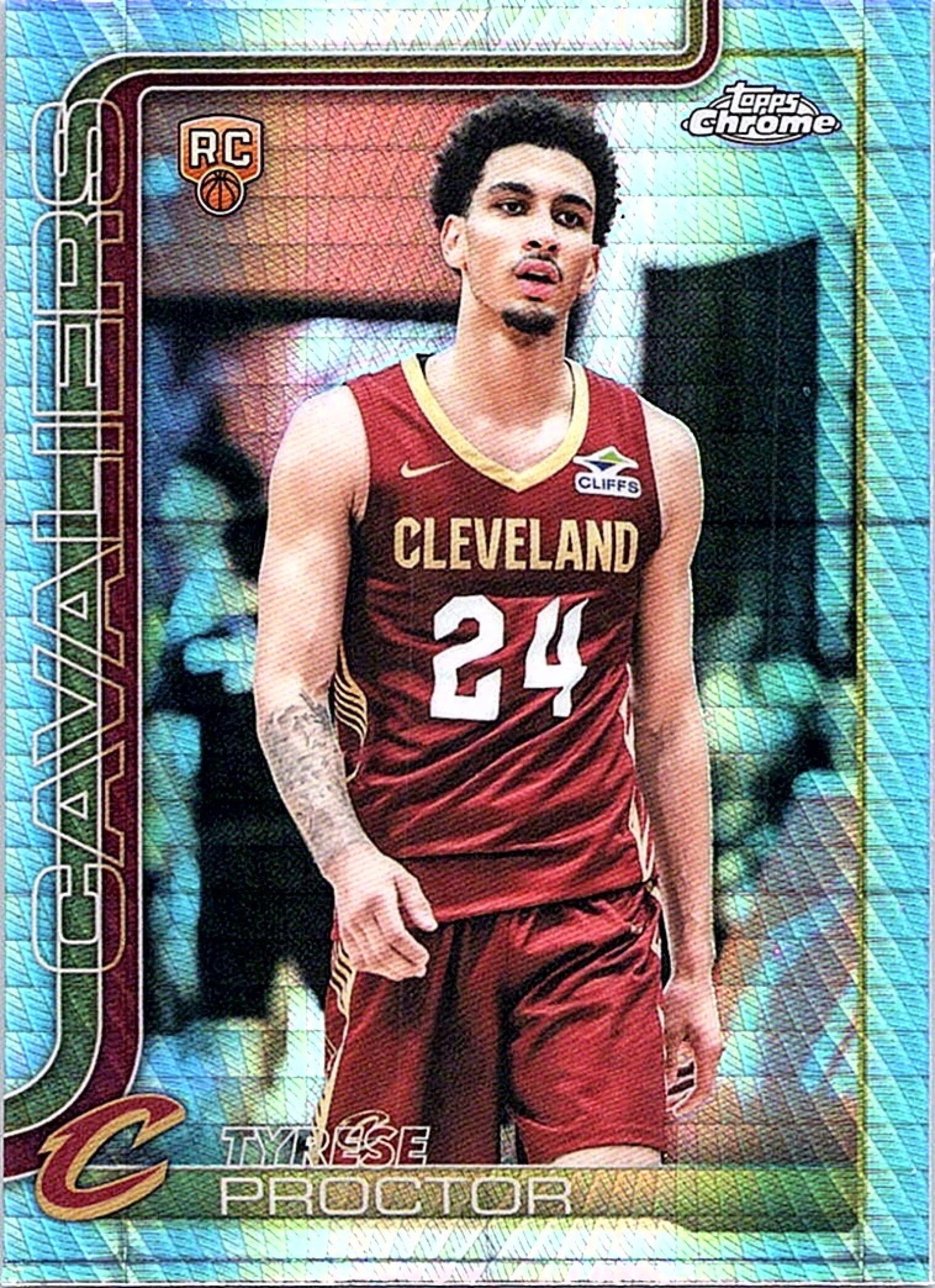 2025-26 Topps Chrome TYRESE PROCTOR #300 Prism Refractor RC Cavaliers