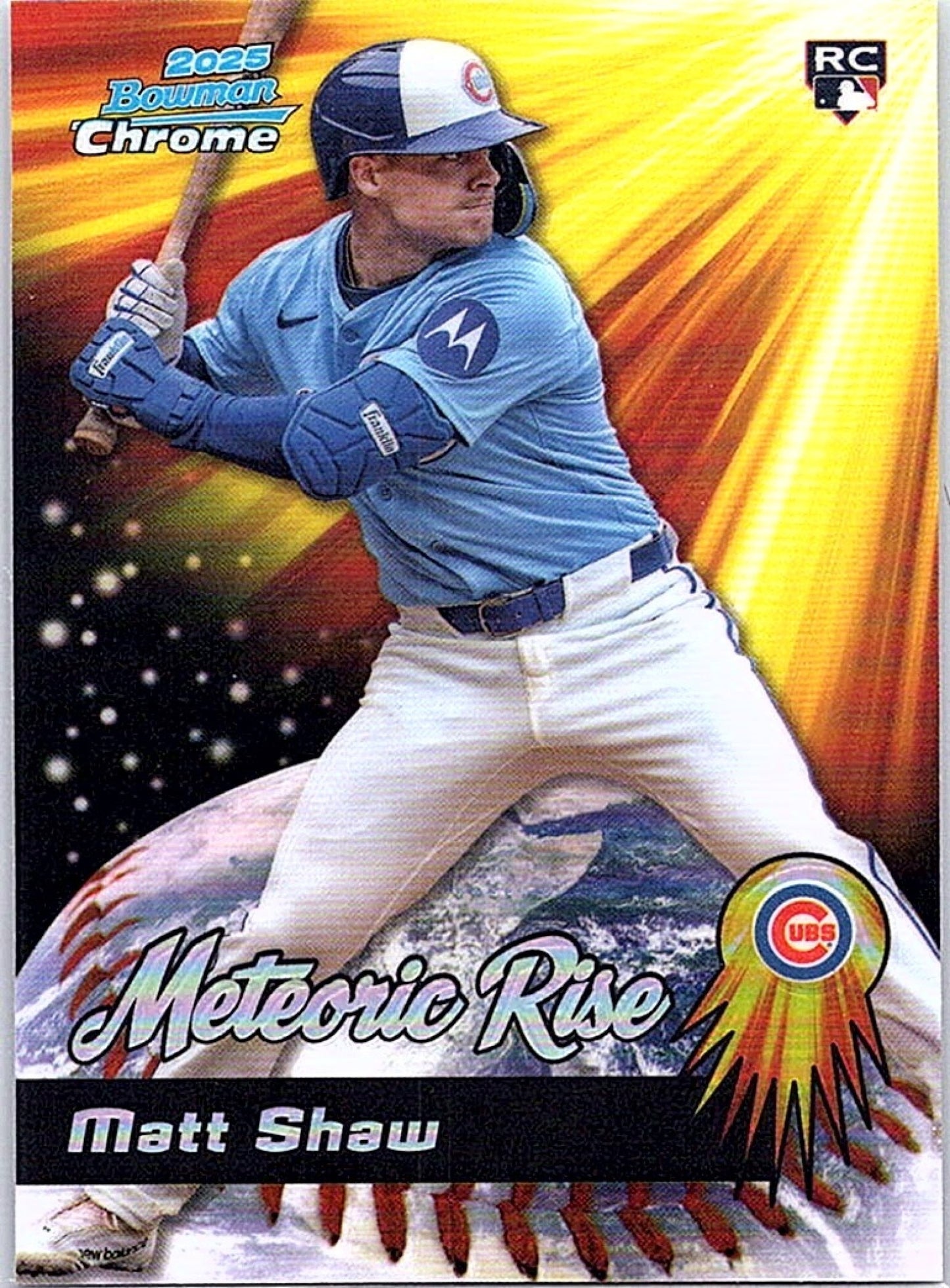 2025 Bowman Chrome MATT SHAW #MR-9 RC Cubs