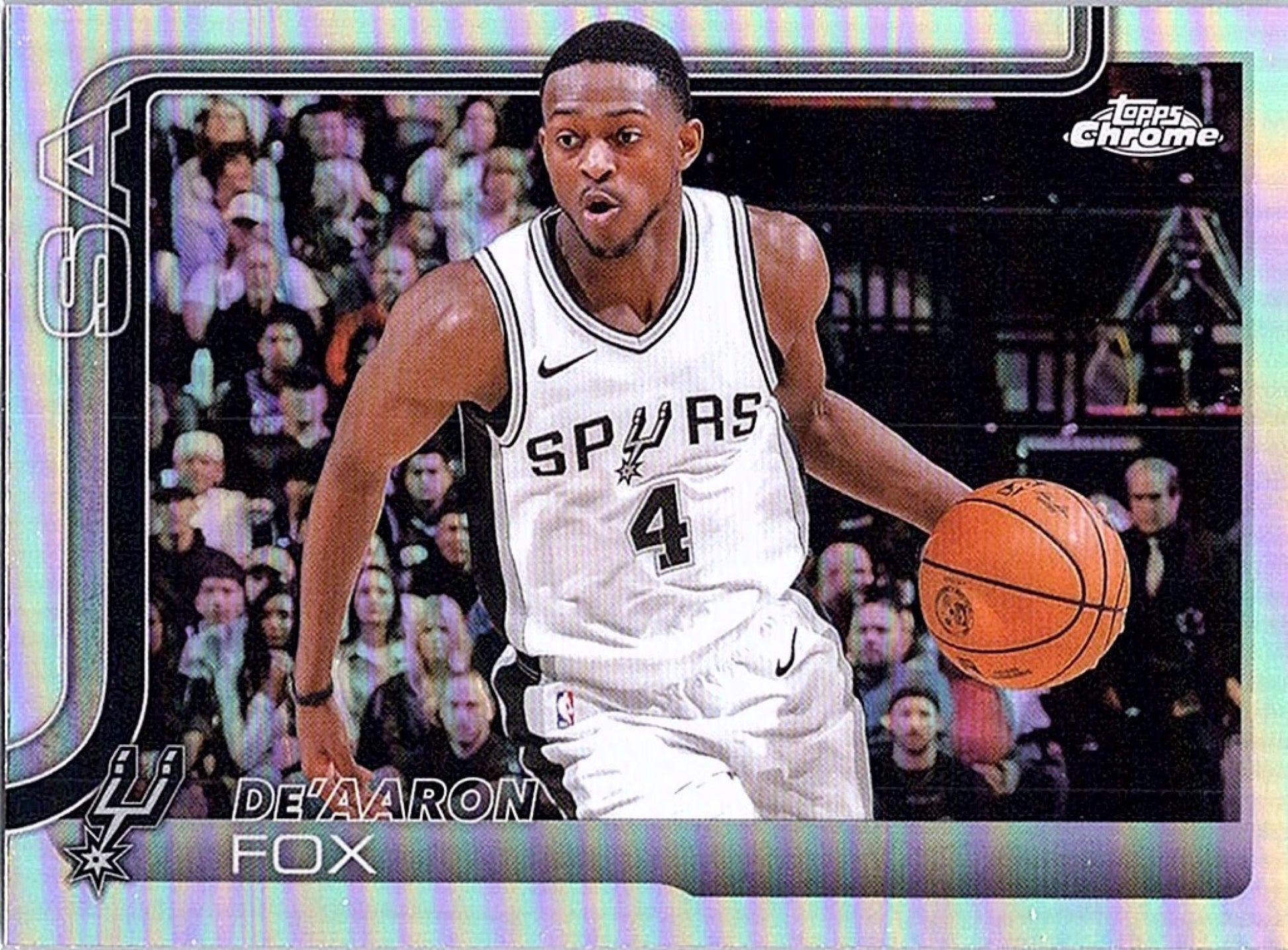 2025-26 Topps Chrome DE'AARON FOX #233 Refractor Spurs