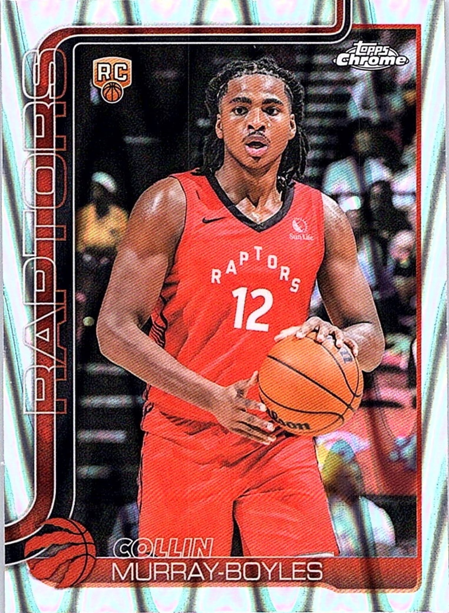 2025-26 Topps Chrome COLLIN MURRAY-BOYLES #259 RayWave Refractor RC Raptors