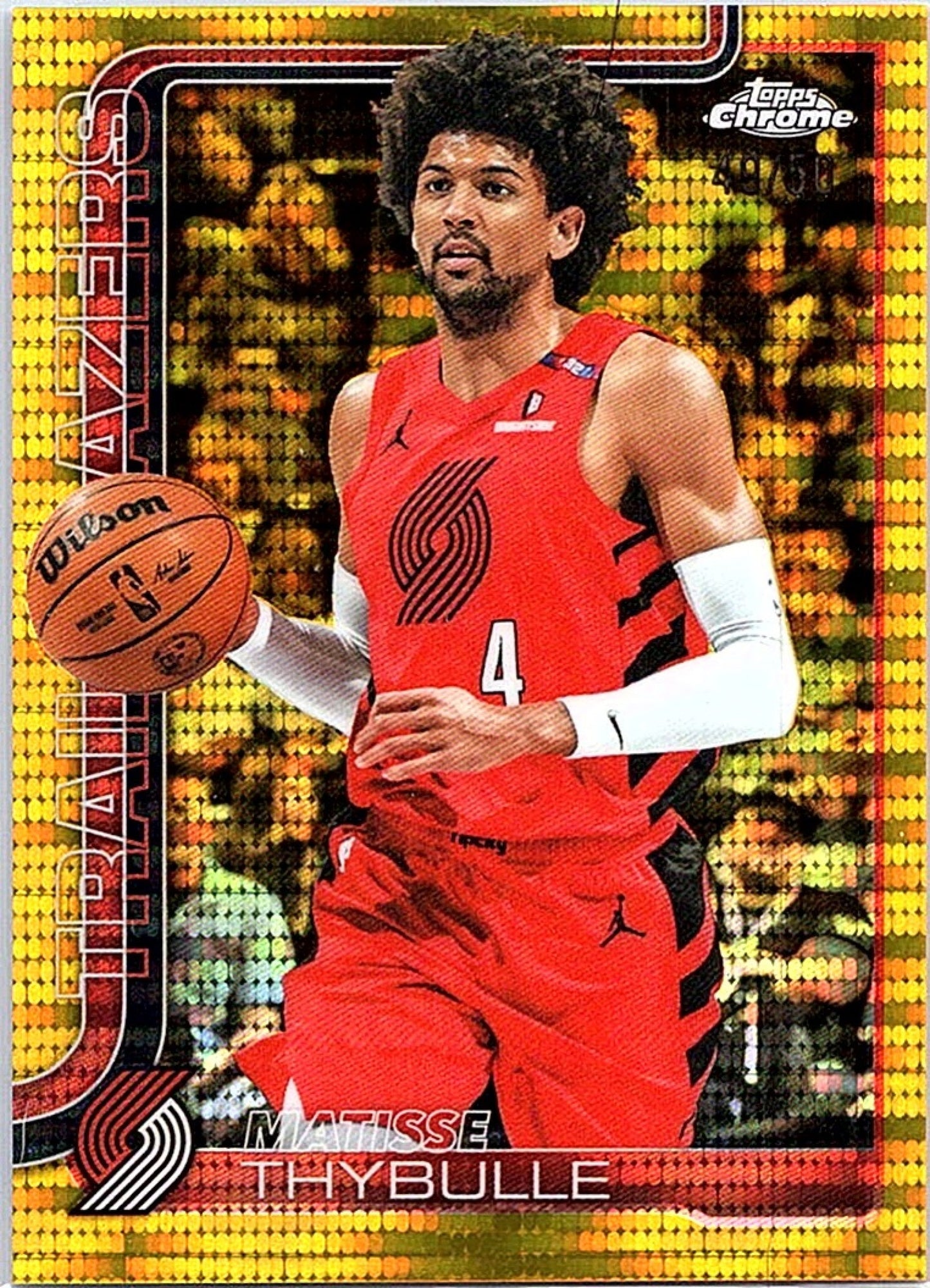2025 TOPPS CHROME MATISSE THYBULLE #169 PULSAR GOLD REFRACTOR /50