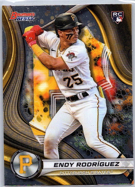 2024 Bowman's Best ENDY RODRIGUEZ #51 RC Pittsburgh Pirates Baseball Card