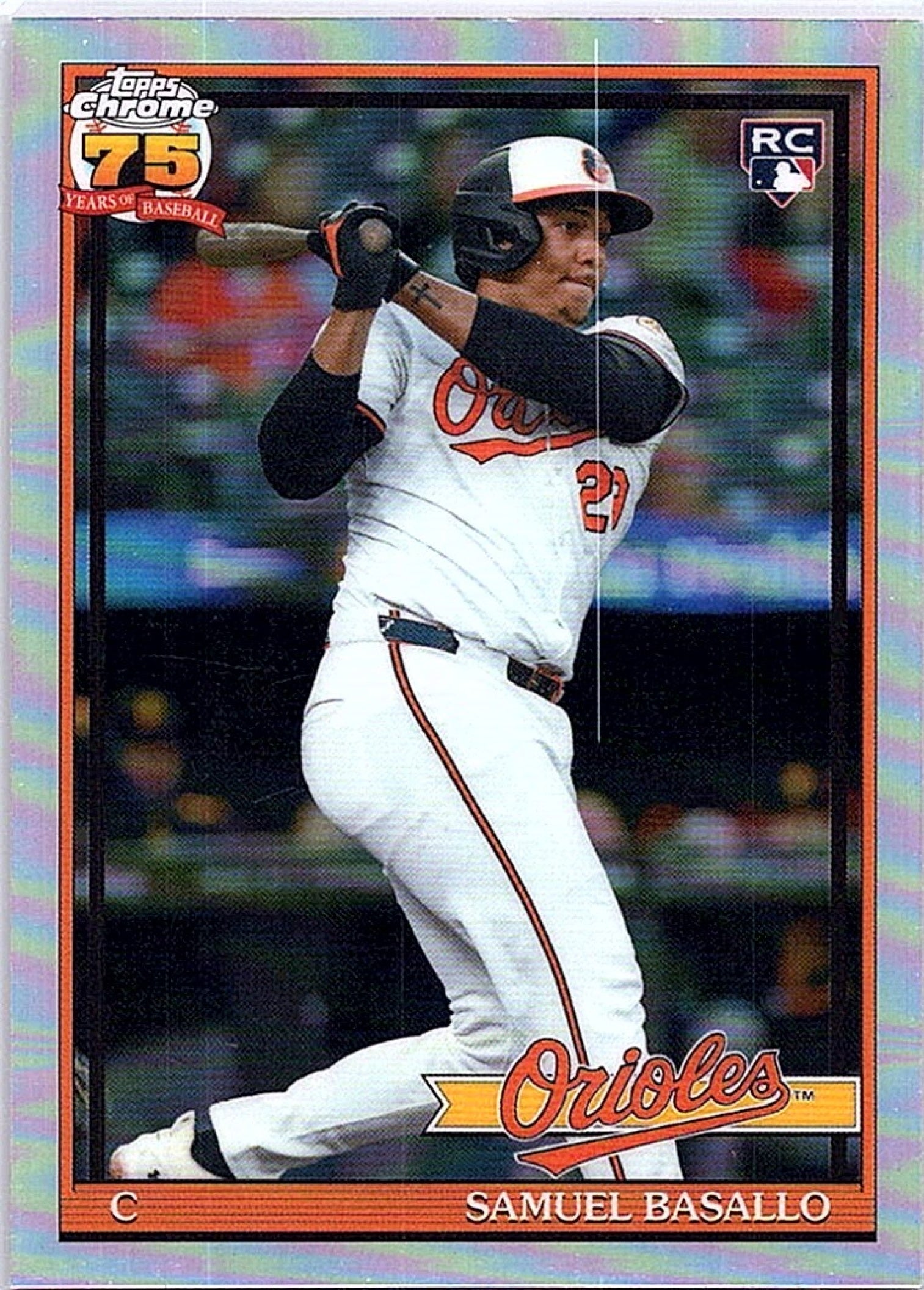 2026 Topps Chrome SAMUEL BASALLO #91CB-17 RC Orioles Baseball Prospect