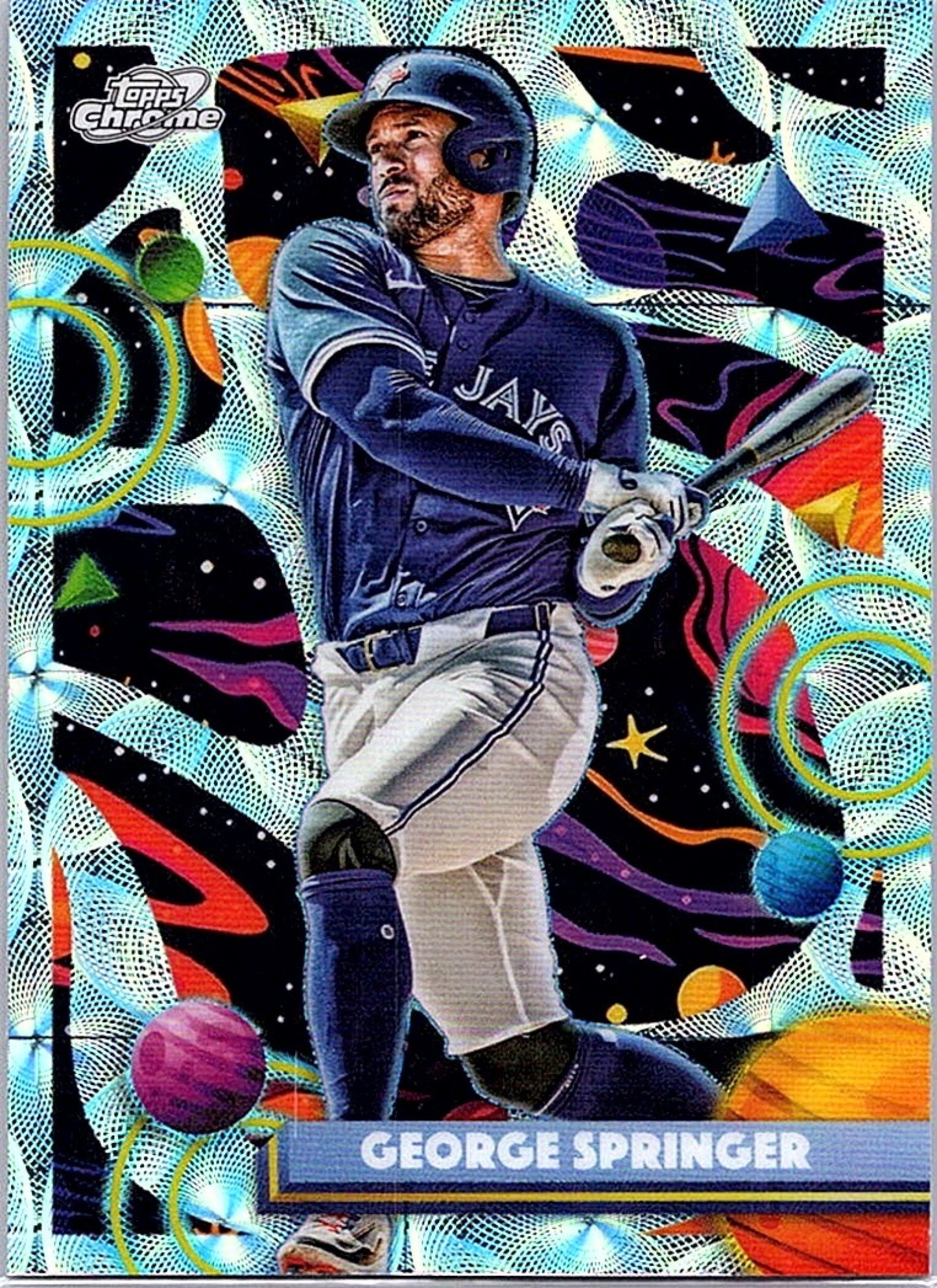2025 Topps Cosmic Chrome GEORGE SPRINGER #85 Nucleus Refractor Blue Jays