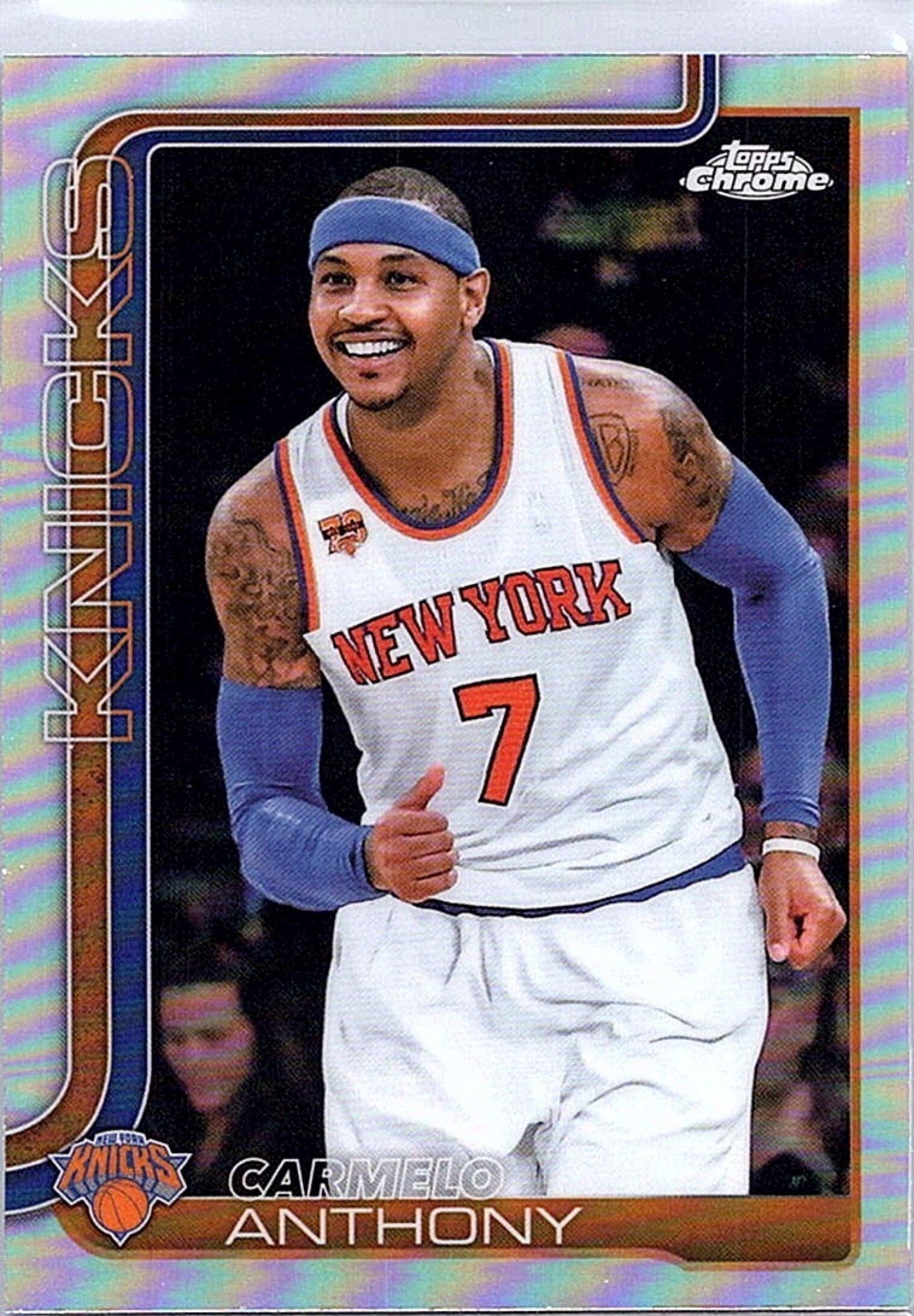 2025-26 Topps Chrome CARMELO ANTHONY #248 Refractor Knicks