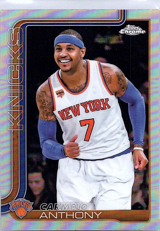 2025-26 Topps Chrome CARMELO ANTHONY #248 Refractor Knicks