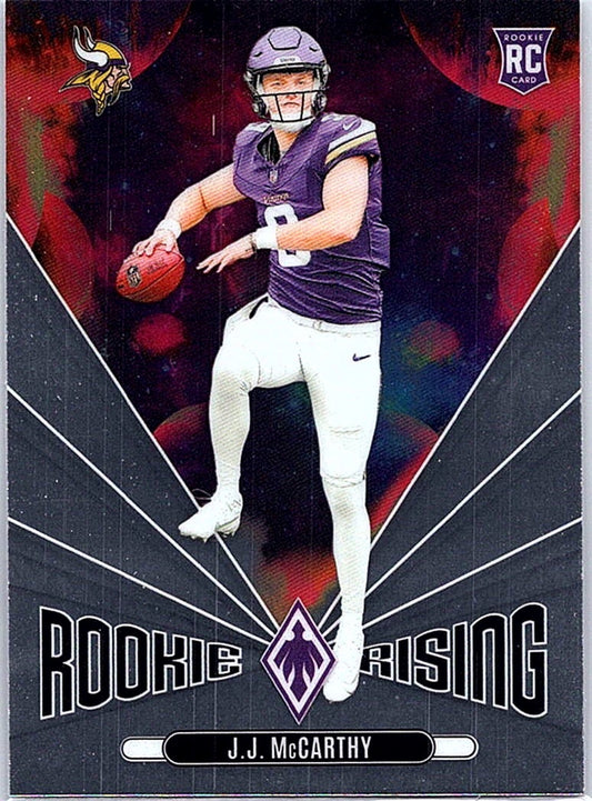 2024 Panini Phoenix J.J. MCCARTHY #RR-JMY Rookie Rising RC Vikings