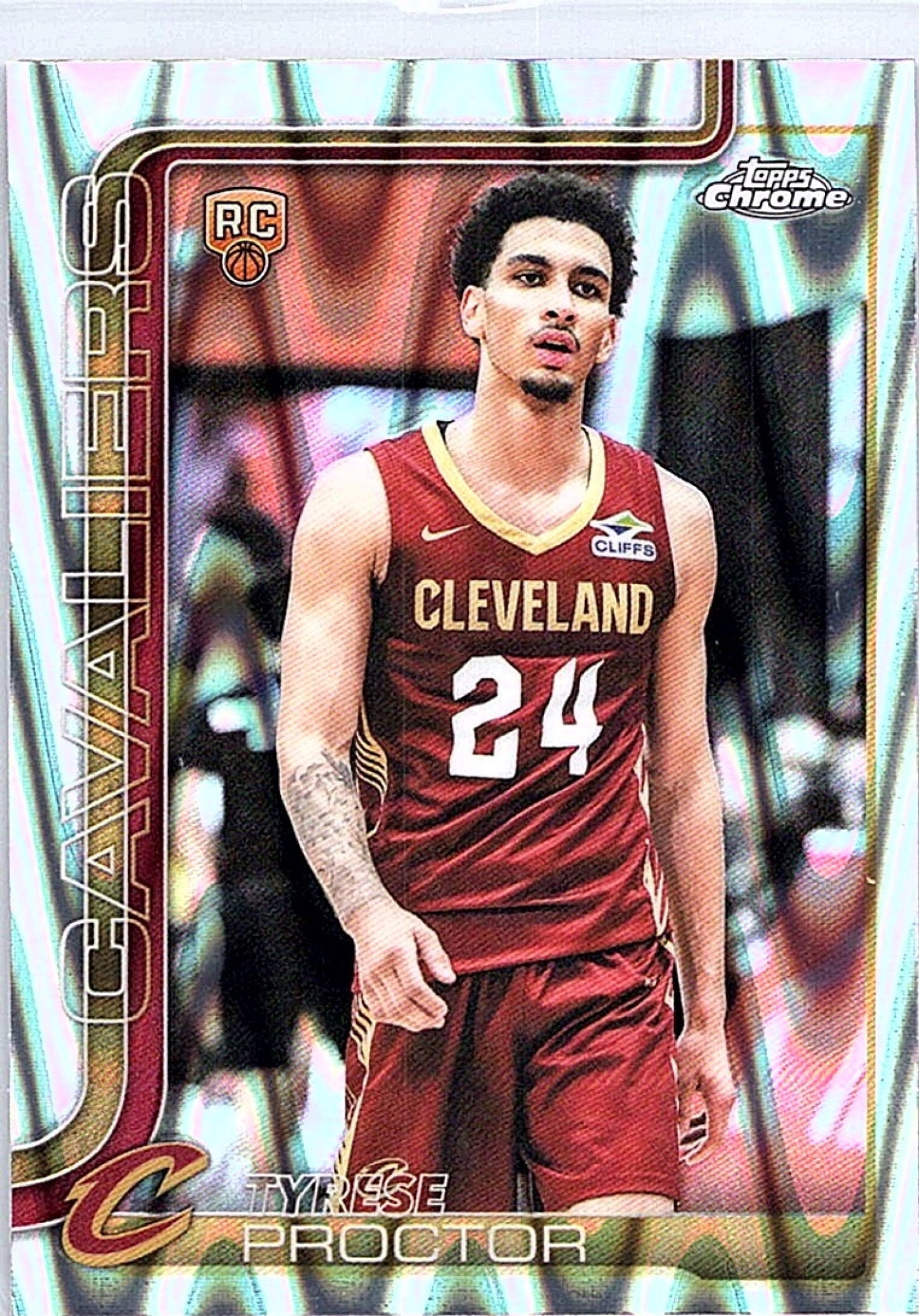 2025-26 Topps Chrome TYRESE PROCTOR #300 RayWave Refractor RC Cavaliers