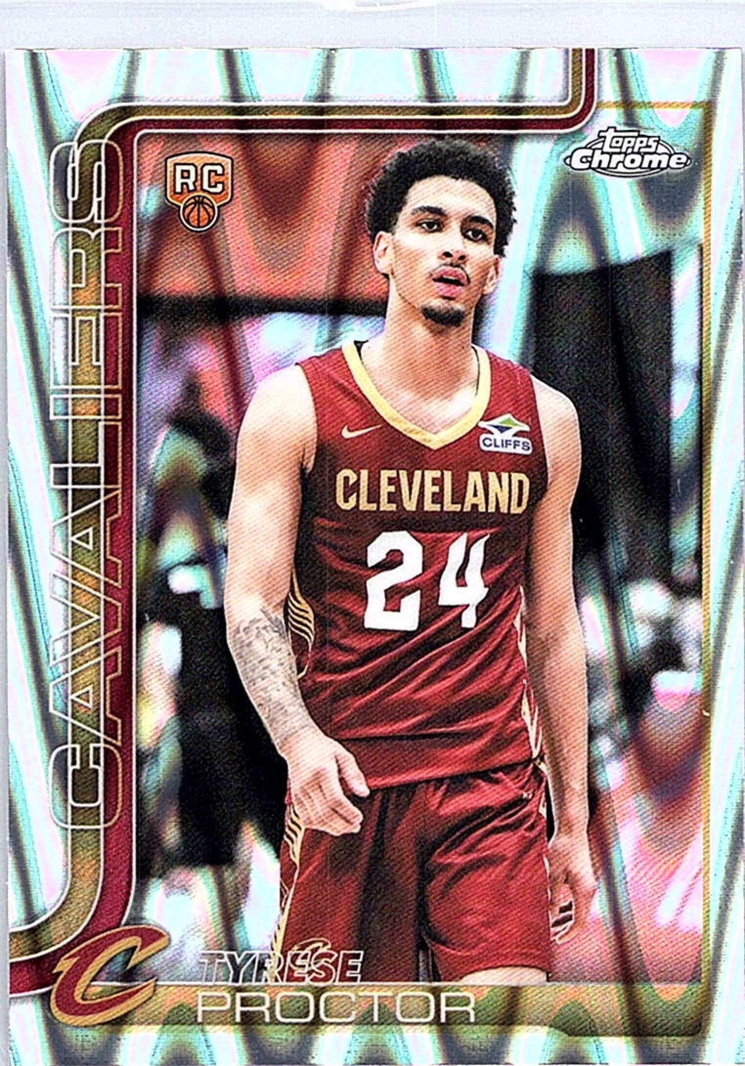 2025-26 Topps Chrome TYRESE PROCTOR #300 RayWave Refractor RC Cavaliers