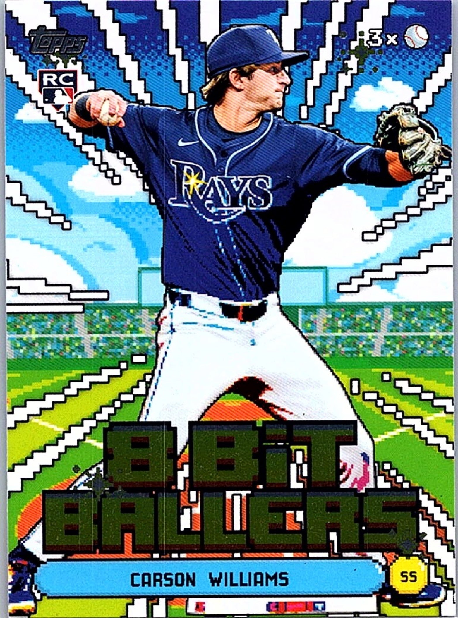 2026 Topps Series 1 CARSON WILLIAMS #8B-23 RC Rays