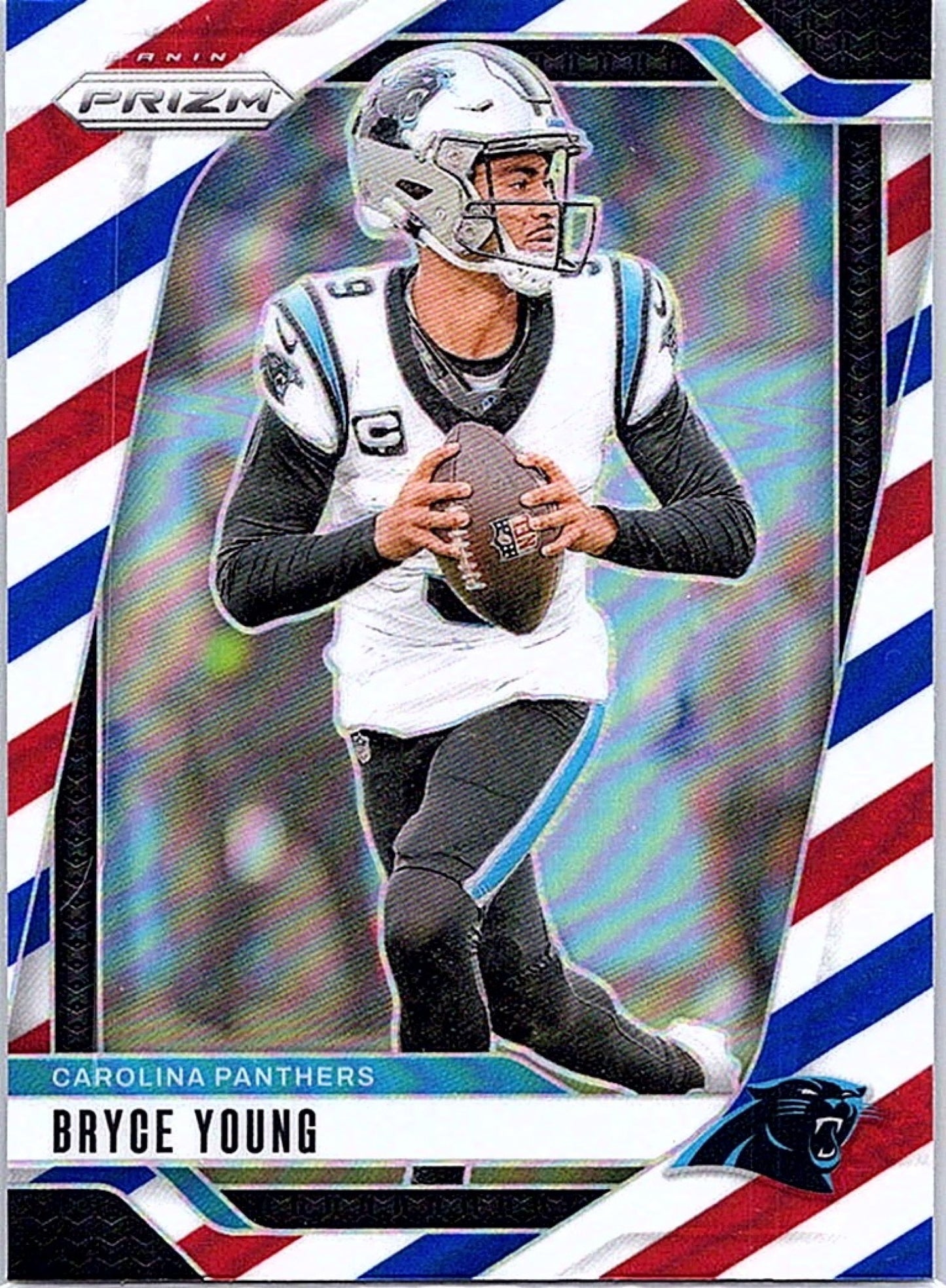 2024 Panini Prizm BRYCE YOUNG #37 Red White and Blue Panthers