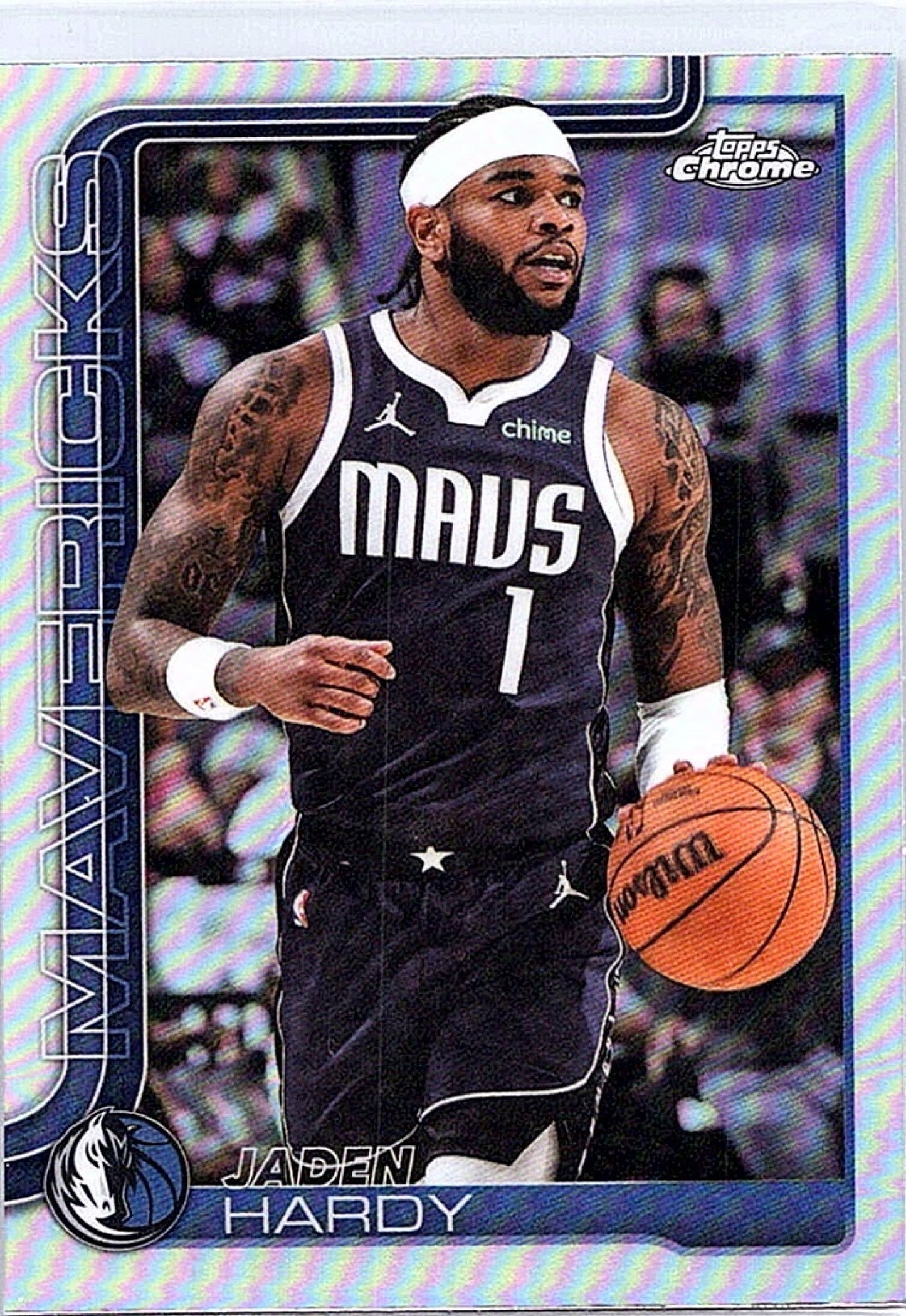 2025-26 Topps Chrome JADEN HARDY #60 Refractor Mavericks