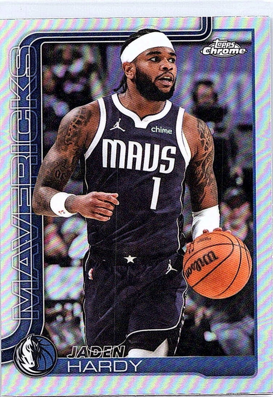 2025-26 Topps Chrome JADEN HARDY #60 Refractor Mavericks