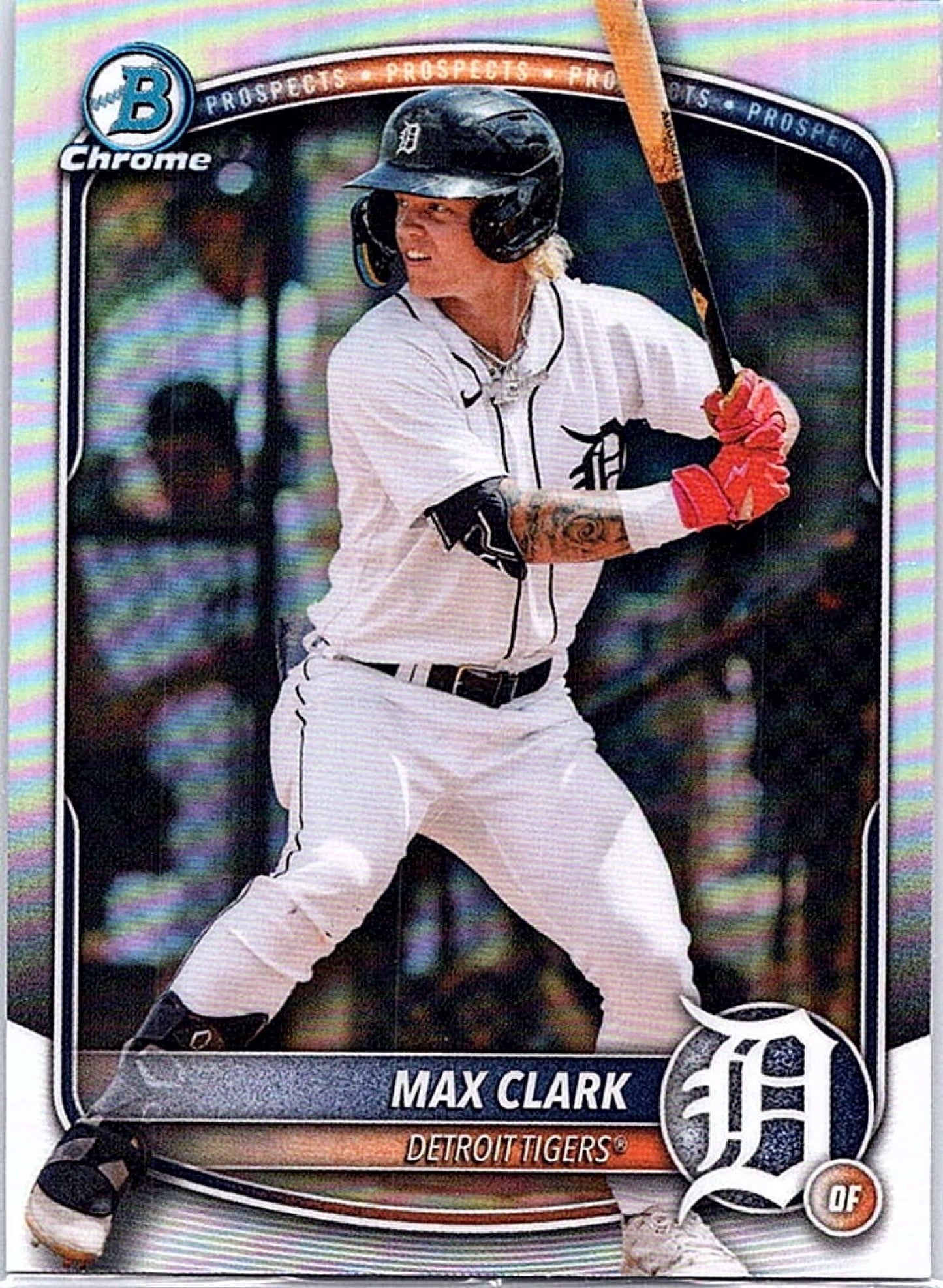 2025 Bowman Draft MAX CLARK #BDC-48 Refractor Tigers
