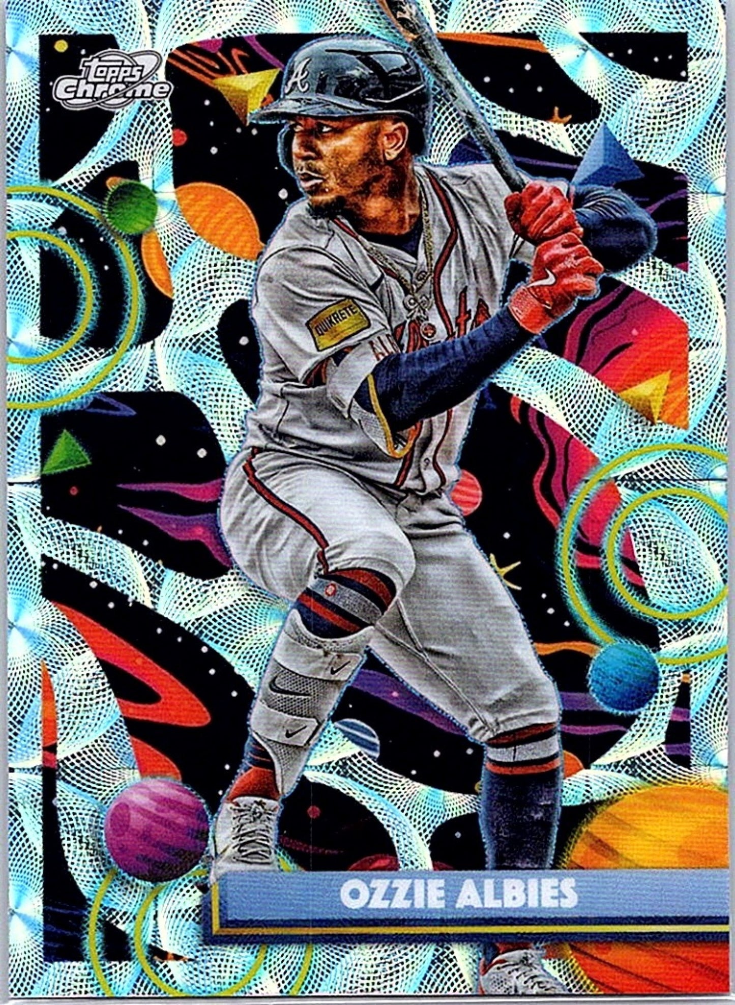 2025 Topps Cosmic Chrome OZZIE ALBIES #109 Nucleus Refractor Braves