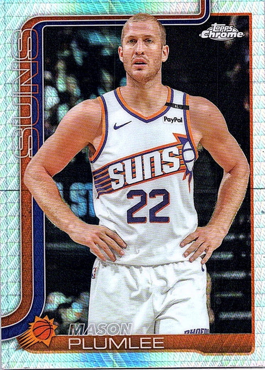 2025-26 Topps Chrome MASON PLUMLEE #106 Prism Refractor Suns