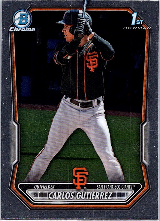 2026 Bowman CARLOS GUTIERREZ #BCP-14 1st Prospect Giants Baseball RC Card