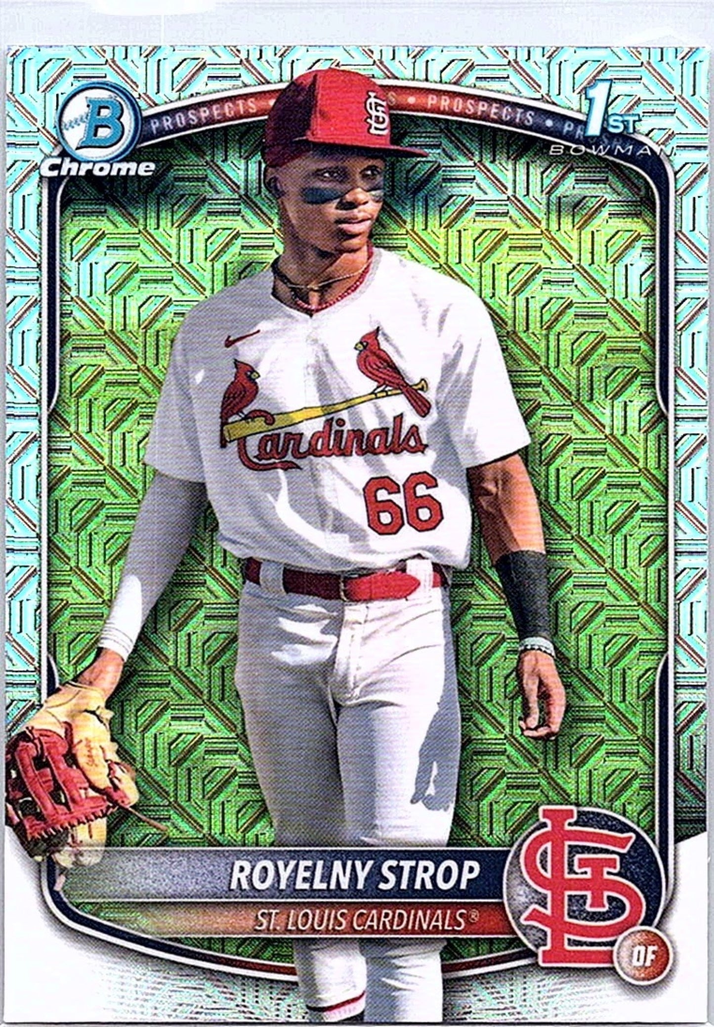 2025 Bowman Chrome Mega -Royelny Strop Mojo Refractor 1st Bowman # BCP-221 RC