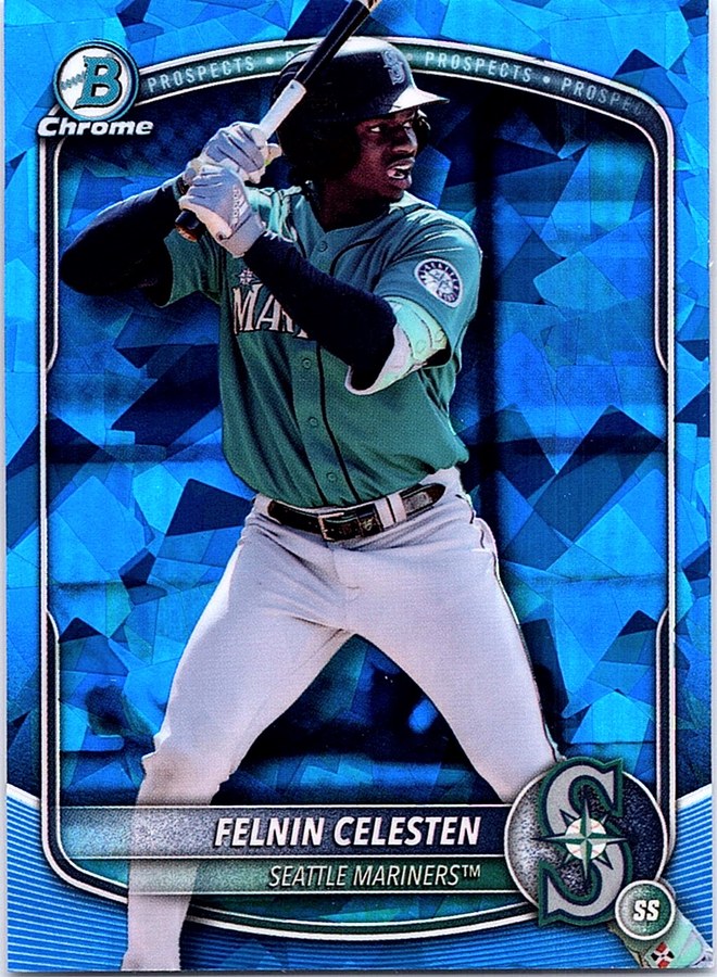 2025 Bowman Draft Sapphire Baseball FELNIN CELESTEN #BDC-103 Seattle Mariners