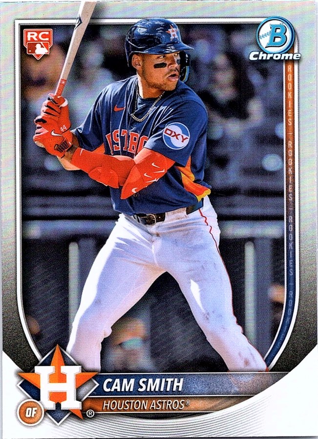 2025 Bowman Chrome Baseball CAM SMITH #77 RC Houston Astros