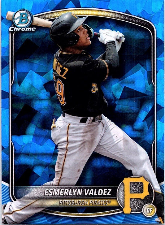 2025 Bowman Draft Sapphire Baseball ESMERLYN VALDEZ #BDC-110 Pittsburgh Pirates