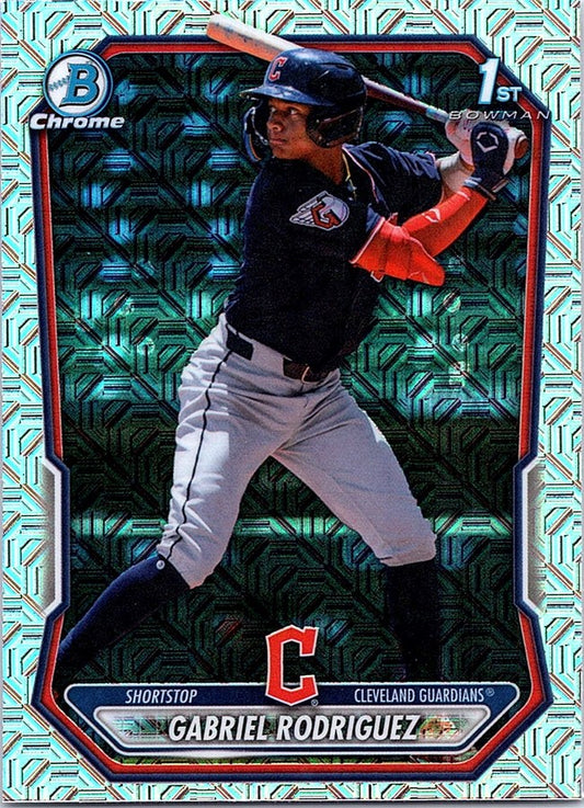 2026 Bowman Mega Box Baseball GABRIEL RODRIGUEZ #BCP-118 Aqua Mojo Refractor