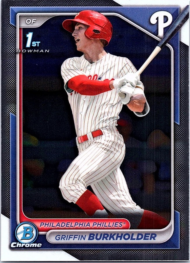 2024 Bowman Draft Chrome GRIFFIN BURKHOLDER #BDC-60 Philadelphia Phillies